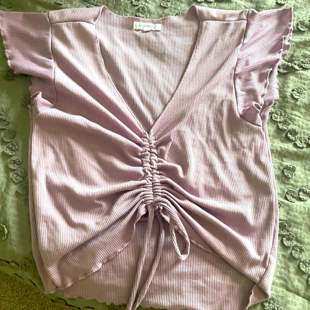 Purple Adjustable Tie Shirt